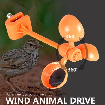 360-Stopinjski Rotacijski Windproof Sončne Živali Vožnje Ptica Vrana Repeller Kmetiji Letališča Scarer Vrt, Travnik Na Prostem Za Zatiranje Škodljivcev