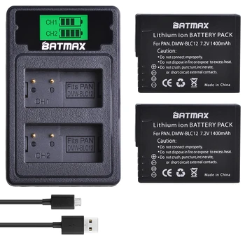 Batmax DMW-BLC12 BLC12E Baterija+LCD Dvojni Polnilnik USB z ukazom C Vrata za Panasonic DMW-BLC12E DMW-BLC12PP FZ200 FZ1000 DMC-G5