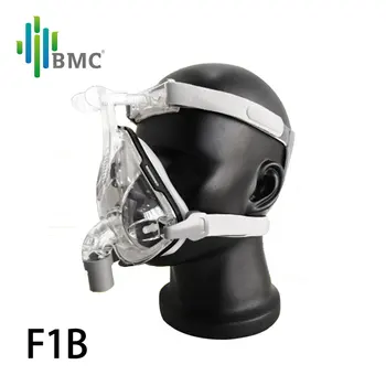 BMC FM1/FM2/F1A/F1B Poln Obraz Masko Za Smrčanje Uporablja Za Medicinske CPAP BiPAP Material, Velikost S/M/L z Pokrivala Brezplačna Dostava