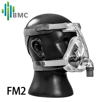 BMC FM1/FM2/F1A/F1B Poln Obraz Masko Za Smrčanje Uporablja Za Medicinske CPAP BiPAP Material, Velikost S/M/L z Pokrivala Brezplačna Dostava