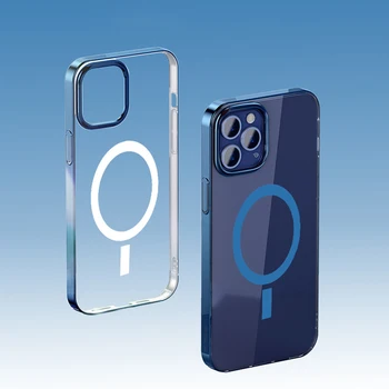 Magsafe Primeru za iPhone 12 Pro Mgnetic Kritje Luksuzni Brezžični Polnilnik Primeru za iPhone Mini 12 12 Pro Max Telefon Coque Funda 2020