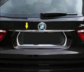 S. Jekla Zadaj Prtljažnik, vrata prtljažnika odprete Pokrov modeliranje trim TRAKOVI Chrome Za BMW X3 F25 2011+