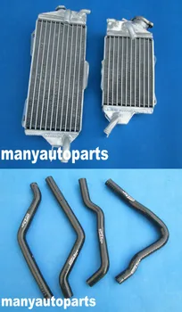 Aluminijasti radiator & Modro silikonsko cev za Kawasaki KX125 1990 1991 1992 1993