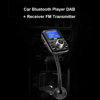 BT002 Digitalni Radijski Adapter Oddajnik FM Prenosni DAB Avto Radio, Brezžični Prostoročno MP3 Sprejemnik Z LCD Zaslonom