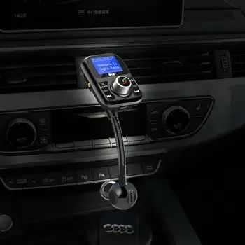 BT002 Digitalni Radijski Adapter Oddajnik FM Prenosni DAB Avto Radio, Brezžični Prostoročno MP3 Sprejemnik Z LCD Zaslonom