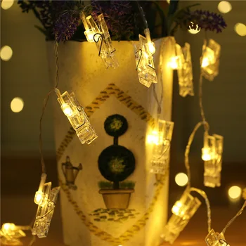 1,5 M, 10 LED Foto Posnetek Niz Luči Novega Leta in Dekor adornos de navidad padec okraski za dom božič dom dekor dekor