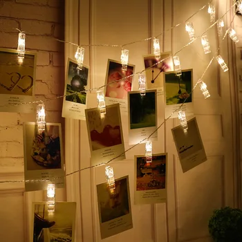 1,5 M, 10 LED Foto Posnetek Niz Luči Novega Leta in Dekor adornos de navidad padec okraski za dom božič dom dekor dekor