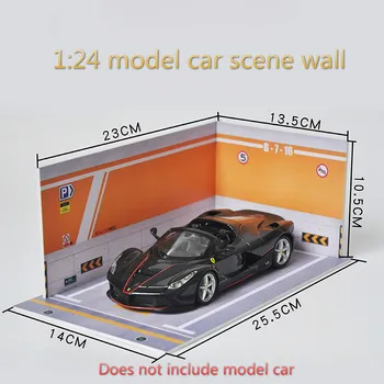 Puzzle Igrača Simulacijo Za 1:24 Model Garaža DIY PVC Prostor za Parkiranje Avtomobilov Dekoracijo Scene Opremo v Ozadju Stene Otroci Darila