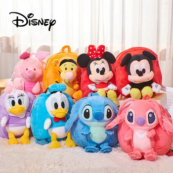 Disney Plišastih Otrok otrok Nahrbtnik Mickey Miške Minnie Vrečko, Donald Duck Šiv Winnie The Pooh Fant Dekle Vrtca, šolska torba