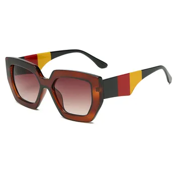 2020 debel okvir sončna očala black ženske rjava darila kvadratnih sončna očala za ženske barve dodatki za ženske big UV400