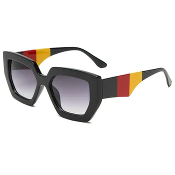 2020 debel okvir sončna očala black ženske rjava darila kvadratnih sončna očala za ženske barve dodatki za ženske big UV400