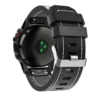 Novo Hitro sprostitev zapestnica watchbands pravega usnja trak watch band pribor manšeta Za Garmin Fenix 5x enostavno prileganje pasu