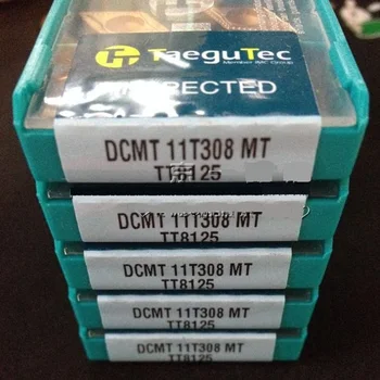 DCMT 11T308 MT TT8125 Taegutec volframov karbid vstavi stružni DCMT11T308MT TT8125 za Splošno struženje jekla