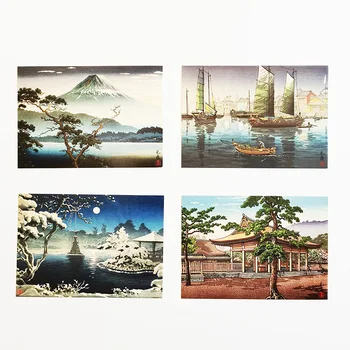30Pcs/set Tsuchiya Koitsu je Woodblock Prints Japonske Umetnosti Razglednice, Voščilnice, Darilne Kartice, Stenski Dekor