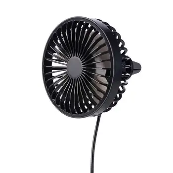 LED Avto izstopu Zraka Ventilator USB Prenosni Mini Fan Avto Dodatki