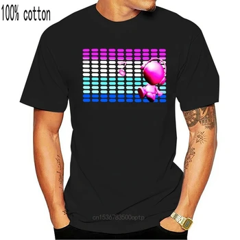 Moški majica s kratkimi rokavi Krasen Unisex Zvok, Vklopi LED Luči Gor Dol Utripa za Rock Disco Party DJ Vrhovi Tee t-shirt