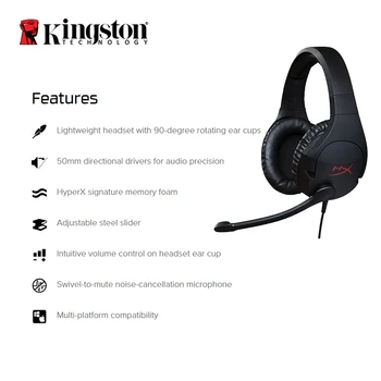 Kingston HyperX Gaming Slušalke Oblak Žaoka Slušalke Z mikrofonom