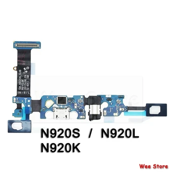 Za Samsung Galaxy Note 5 N920i N920S N920C N920F Originalno Polnjenje prek kabla USB Vrata PCB Board Polnilnik Dock Priključek Flex Kabel