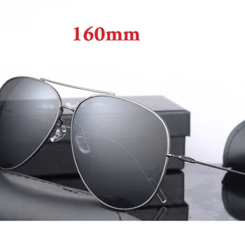 160 mm Prevelik Mens sončna Očala Polarizirana sončna Očala za Človeka Vožnje UV400 Široko Glavo Maščobe Obraz