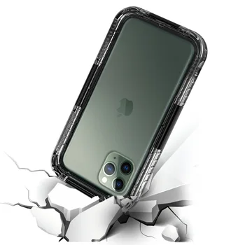 IP68 Vodotesen 4 Barve Primeru Telefon Za iPhone 11 11Promax 12 12Pro 12ProMax X XR XS MAX Jasno Silikonski Lupini Shockproof Pokrov