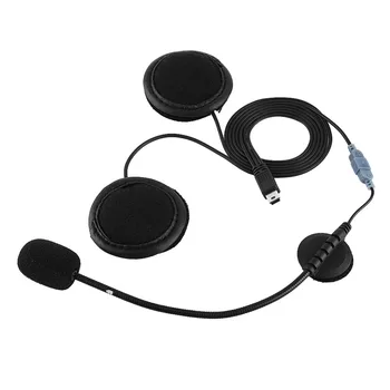Bluetooth Slušalka, Slušalke, Mikrofon Za V8 Motoristična Čelada Interkom Motocicleta Dodatki