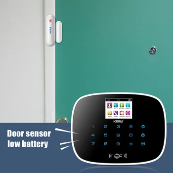 KERUI 433MHz Vrata Okno Odprto Brezžični Senzor Vrata z Magnetnim Home Security Odprta Vrata Alarmni Sistem