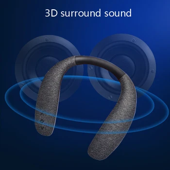 Na vratu Visi Zvočnik Bluetooth o Vratu Visi Zvočnik Nošenje Brezžično Slušalko Bluetooth Slušalke
