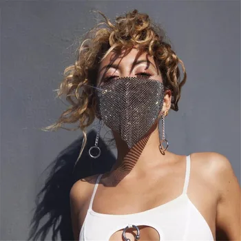 Lacteo Seksi Reticulated Nosorogovo Masko Bling Kristalno Priljubljena Masko Nakit 2020, za Ženske Stranka Masko