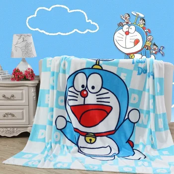 Modro nebo Doraemon Plišastih Flanela Odejo, Vrgel na Kavč/Posteljo/Letalo klimatska Naprava Odejo za Otroke Otroci, Fantje, 150X200CM