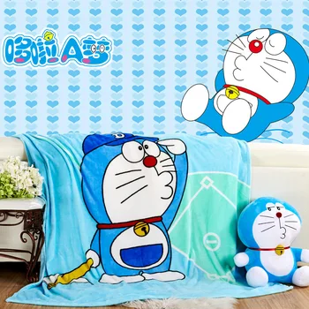 Modro nebo Doraemon Plišastih Flanela Odejo, Vrgel na Kavč/Posteljo/Letalo klimatska Naprava Odejo za Otroke Otroci, Fantje, 150X200CM