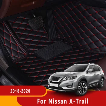 Za Nissan X-Trail, Xtrail X Trail 2020 2019 2018 (7 sedežev), Avto Talni Predpražniki po Meri Prekrival Auto Notranjosti Preprog Pribor Foot Pad