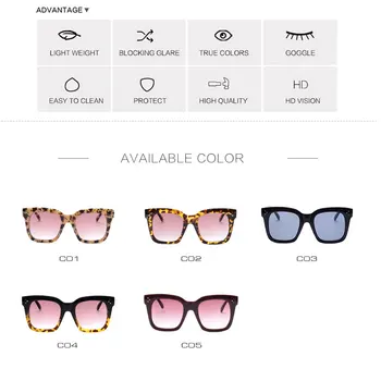 Retro Riž Nohtov sončna Očala Ženske 2020 Modni Ženski Luksuzni Osebnost Moški Prevelik sončna Očala UV400 Odtenkih za Ženske Oculos