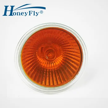 HoneyFly 2pcs Oranžna Plamen Žarnica 35W/50 W 12V/220V GU5.3 JCDR Zatemniti Halogenska Sijalka Spot Luči Quartz Peči, Kamin Lamba