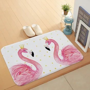 Skandinavski Slog Flamingo Kopel Mat Spalnica Preprogo, Kuhinja, Kopalnica, Anti-skid Pad Pravokotne Vrata Mat