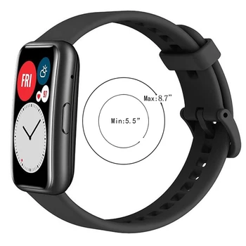 Silikonska Zapestnica za Huawei Watch Smart Fit traku Mehko Šport Nepremočljiva manžeta Watchband Pribor za huawei fit