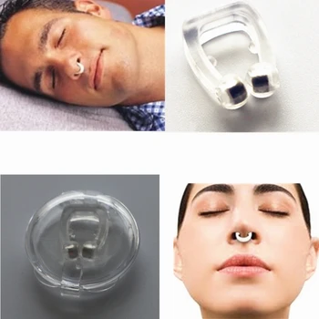 5pcs/veliko Vroče Prodajo Anti Smrčanje Silikonski Nos Posnetek na Magnetni Ustaviti Smrčanje Nos Posnetke Anti-Smrčanje Spanje Apnea Pomoči Naprave