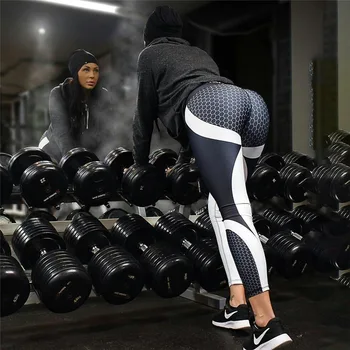 NORMOV Ženske Dokolenke Natisnjeni Fitnes Športne Vadbe Legging Satja Digitalni Activewear Poliester Dokolenice Leggins S-XL