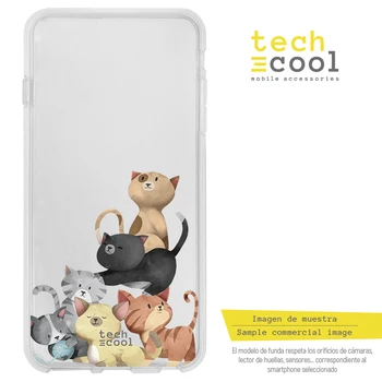 FunnyTech®Silikonsko Ohišje za Samsung Galaxy S9 Plus l mačke akvarel pregleden
