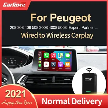 Carlinkit Brezžični Carplay Aktivator 2.0 Za Peugeot 308S Potnik Strokovnjak 2016-2020 Nakazano na Wirelss Carplay Adapter IOS 14