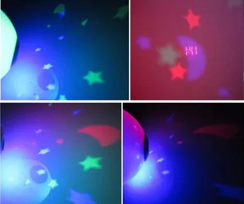 Visoka Kakovost Novih 7 Barv LED Spremenite Star Night Light Magic Projektor Osvetlitev Ure