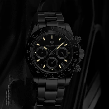 100 m Diver Watch Moških Sapphire Kristalno Moške Samodejno Ure Pagani Design Mehansko ročno uro Nepremočljiva Kronograf Ure