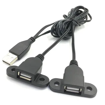 USB 2.0 A Moški 1 do 2 Dual Ženski USB Vozlišča za Podatke iz Napajalnika Y Razdelilnik USB, Polnjenje Napajalni Kabel Kabel Podaljšek Kabla 22AWG