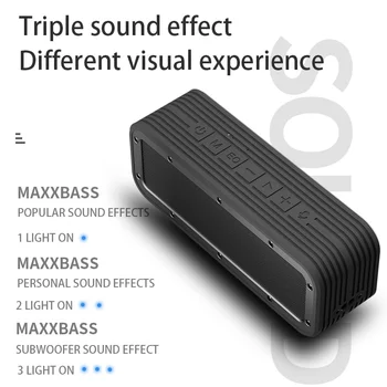 50 W Prenosni Zvočniki IPX7 Nepremočljiva Brezžični Bluetooth Zvočnik Močan, Visoko BoomBox Prostem AUX Subwoofer Stereo Zvočnik