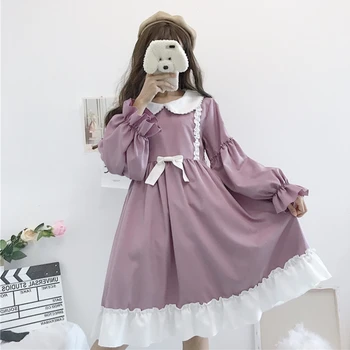 Poletje lolita obleko dnevno japonski kawaii dekle viktorijanski obleko sladko srčkan lutka ovratnik tea party gothic lolita tea party loli cos