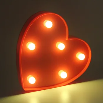 Novost 3D Romantična Ljubezen Srce Oblika LED Nočna Lepo Poroko, Božič Doma Stranka Spalnica Okraski Valentinovo Darilo