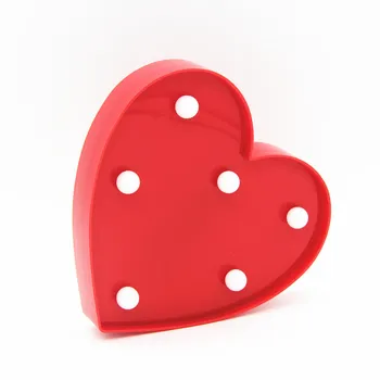 Novost 3D Romantična Ljubezen Srce Oblika LED Nočna Lepo Poroko, Božič Doma Stranka Spalnica Okraski Valentinovo Darilo