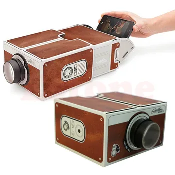 Prenosni Kartonske DIY Mobilni Telefon Projektor za Domači Kino za Android/iOS Za Samsung za iPhone