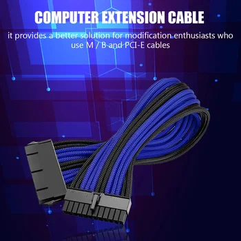 30 cm Razširitev Napajalni Kabel, Kit 24Pin ATX 4 4Pin 8Pin EPS PCI-e 6Pin PCI-e Trdi Disk Kabel Connecter Podporo