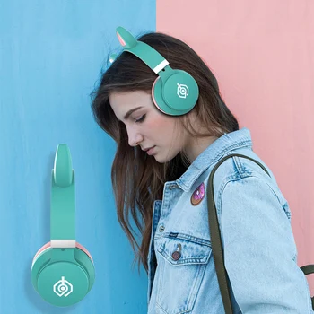 Brezžične Bluetooth slušalke Risanke Mačka Ušesa bas šumov Otroci Headhand Bluetooth 5.0 slušalke Z Mikrofonom Grils Darilo