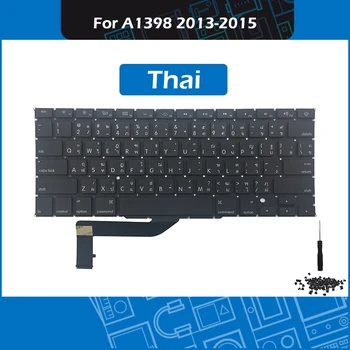 Nov Laptop A1398 Zamenjava tipkovnice Tajski Postavitev Za Macbook Pro Retina 15-palčni Tajska tipkovnico Pozno 2013 Sredine Sredine leta